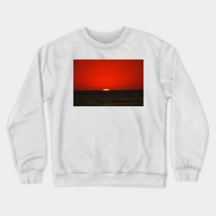 Coucher de soleil sur une plage au Mexique Crewneck Sweatshirt